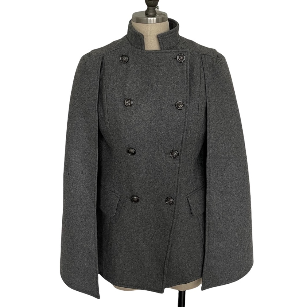 Chicwish Gray Cape Coat Size XS